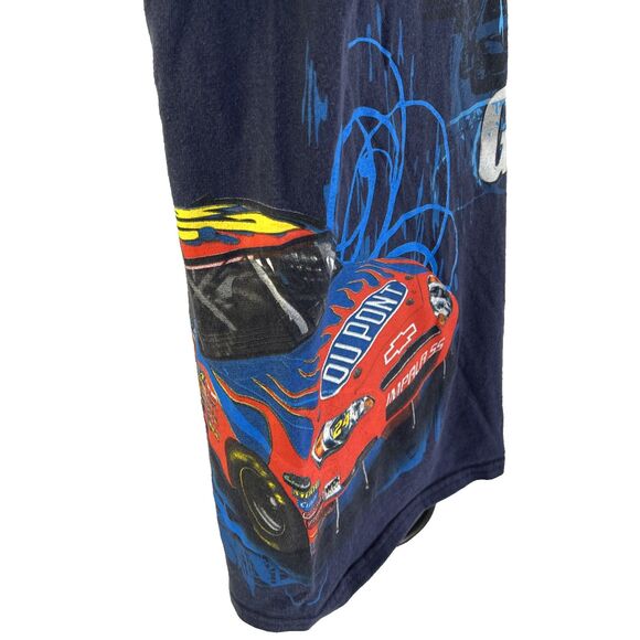 Y2K Men’s Winner’s Circle Jeff Gordon NASCAR Double Sided T-Shirt Sz XL Blue - Picture 2 of 7